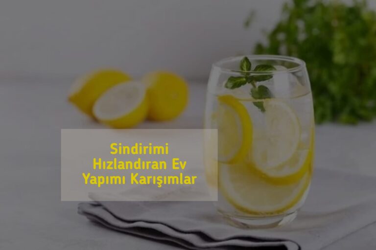 Sindirimi Hızlandıran Ev Yapımı Karışımlar